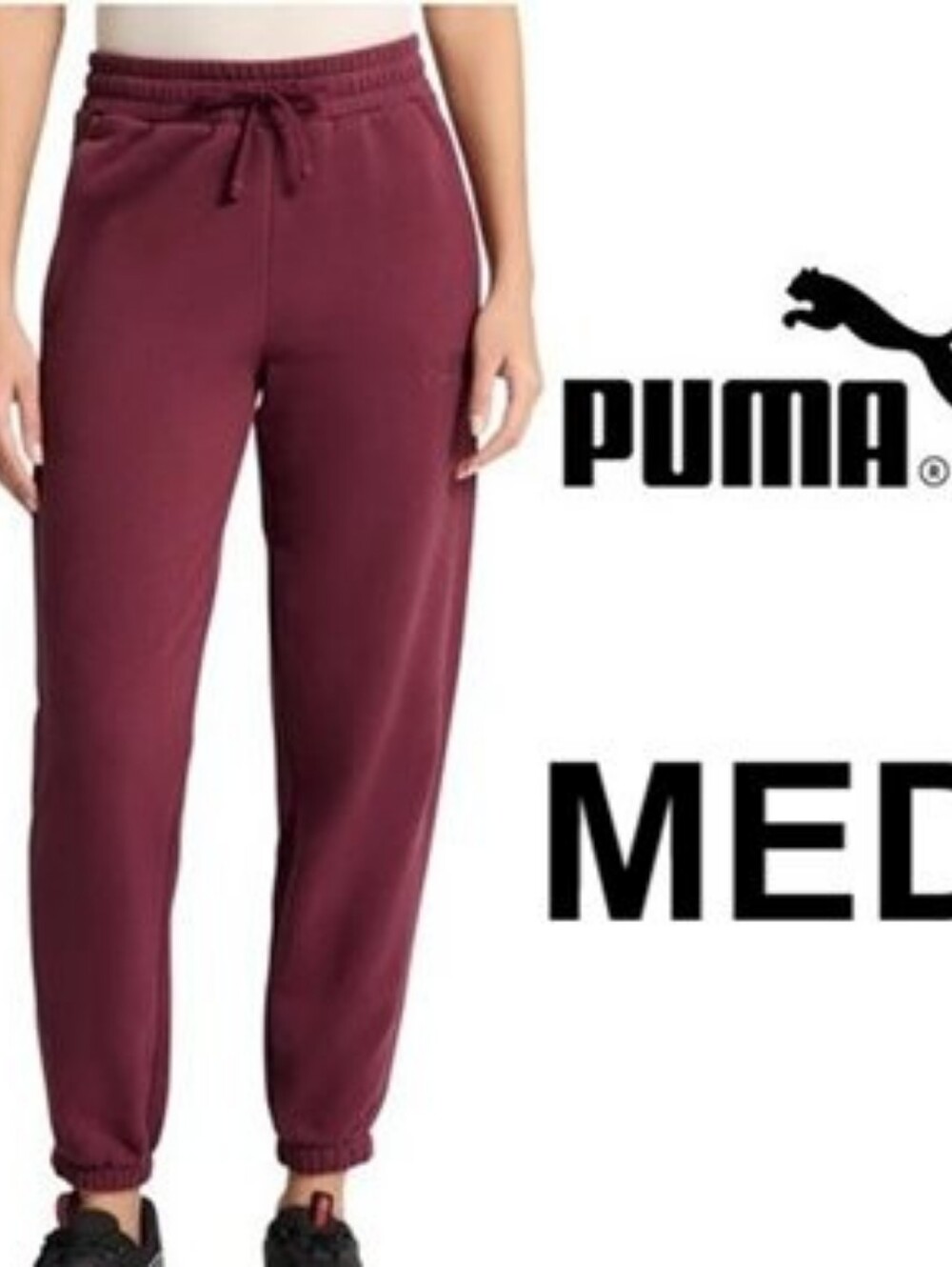 PUMA Women's Fleece Jogger Sweatpant with Pockets
